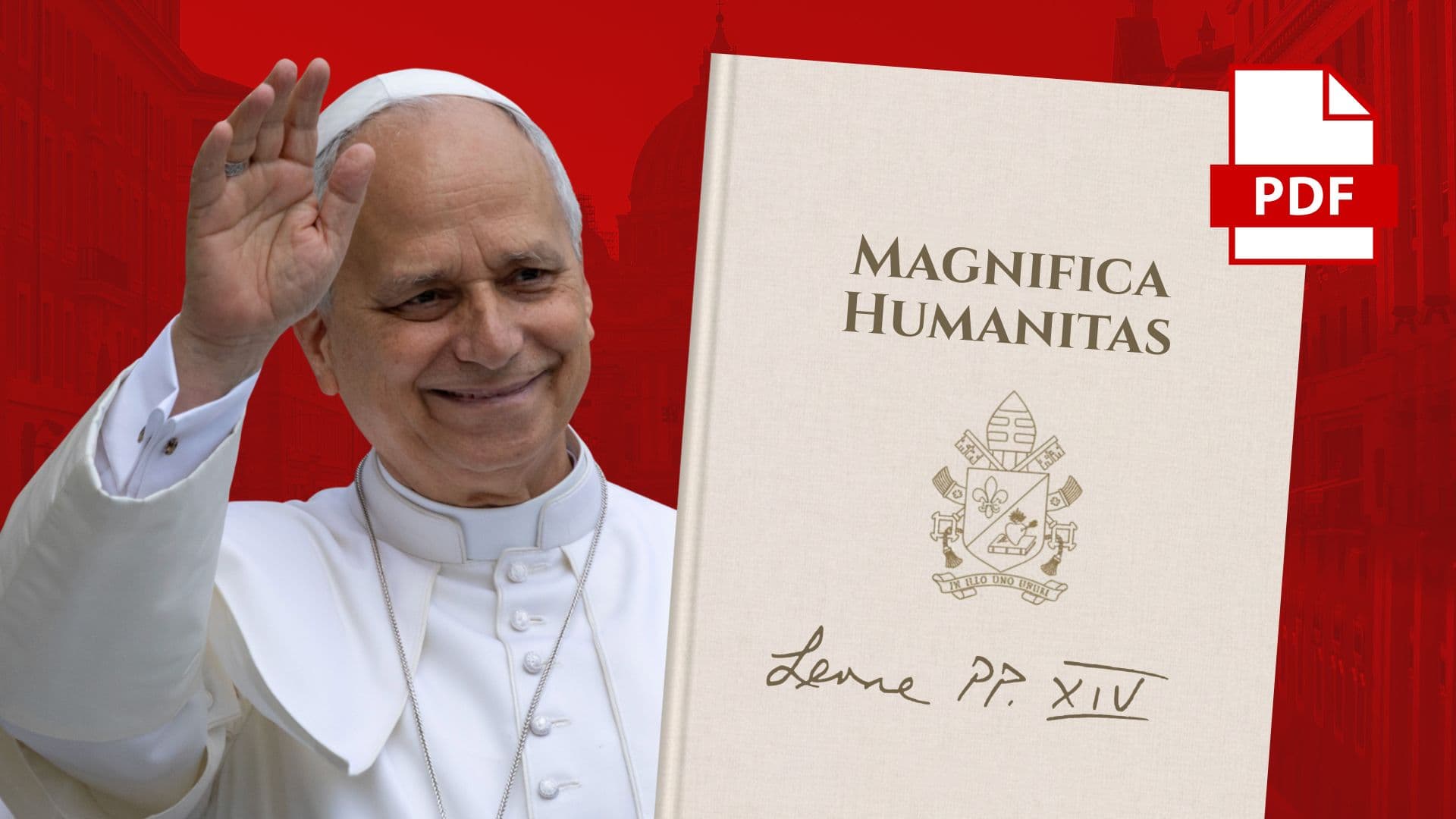 Capa da encíclica Magnifica Humanitas, publicada pelo Vaticano em 25 de maio de 2026